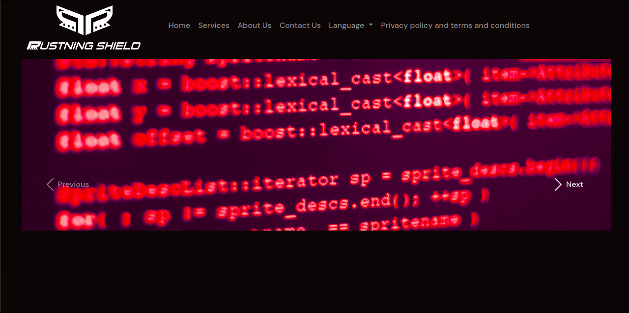 rustningshield website